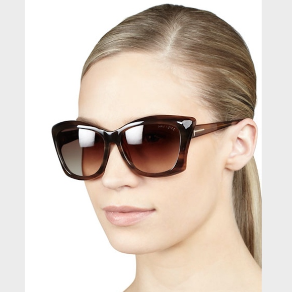 New TOM FORD Lana Brown Oversized Sunglasses - Picture 4 of 16